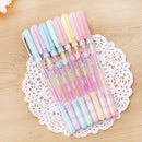 Pastels Highlighter Colorful Ink Rainbow Color Gouache Color Pens Gel Pen