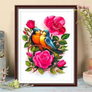 Flower and Parrots 5D DIY Diamond Painting Full Square Crafts Rhinestone Pict