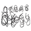 50pcs/set No.3-12 10 Types Black Nickel Fishing Hooks Fishing Accessories