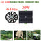 20W 12V Exhaust Fan Outdoor Chicken House Mini Solar Panel Ventilator Fan