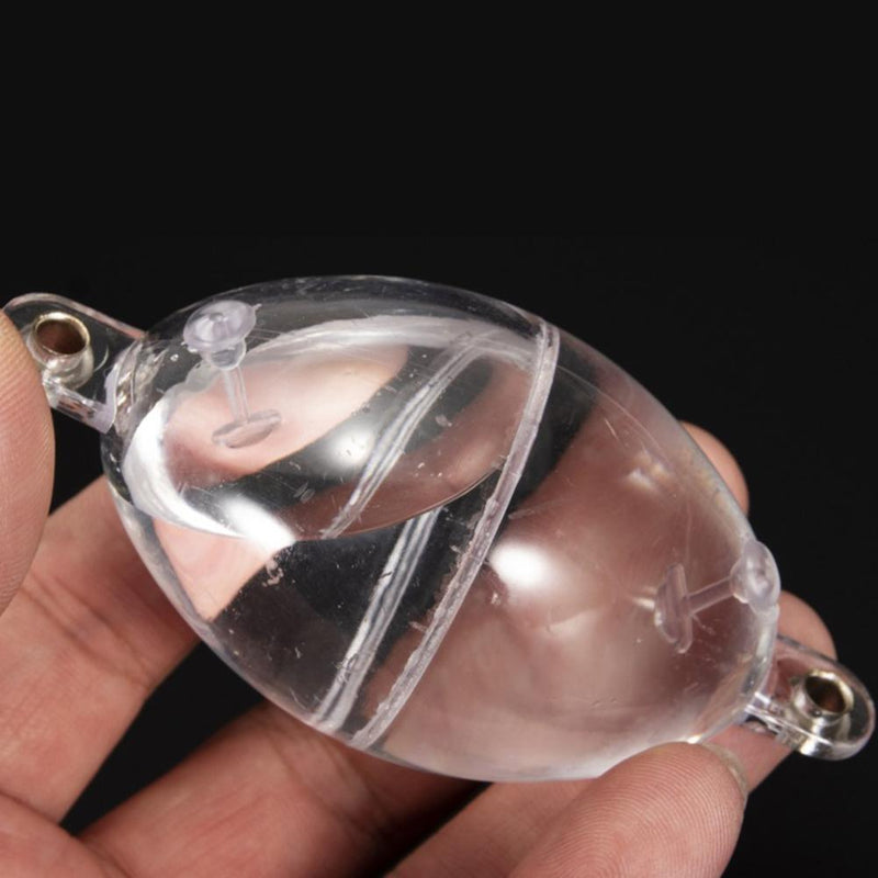 5pcs Bubble Floats Hollow Ball Fishing Floating Buoy Bobber (Clear White)