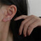 Earrings Geometric Heart Clip Earrings C-shape Ear Clip Aesthetic Jewelry