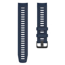 Silicone Watchband Bracelet Strap w/Buckle for Garmin Instinct (Navy Blue) Newly