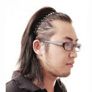 Men Women Black Fashion Sports Hoop Hairband Metal Wavy Headband