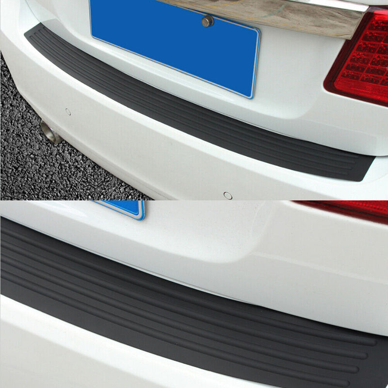 35.8 inch Rubber Trunk Door Entry Protector + Double-Sided Tape for Car SUV
