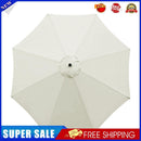 Parasol Sunshade Umbrella Cover Outdoor Garden UV Cloth (White 2.7m 8 Bone)