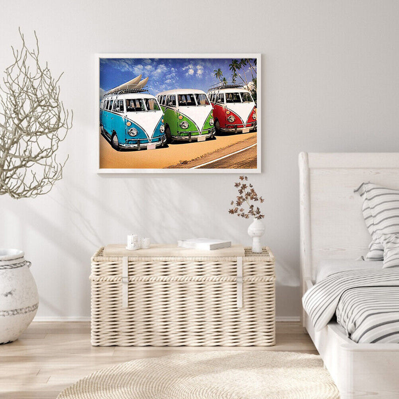 DIY Diamond Painting Car Full Round Drill Rhinestone Picture Newly