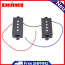 Bass Pickup Practical 2Pcs 4 String Silent Black for Precision P Bass Er
