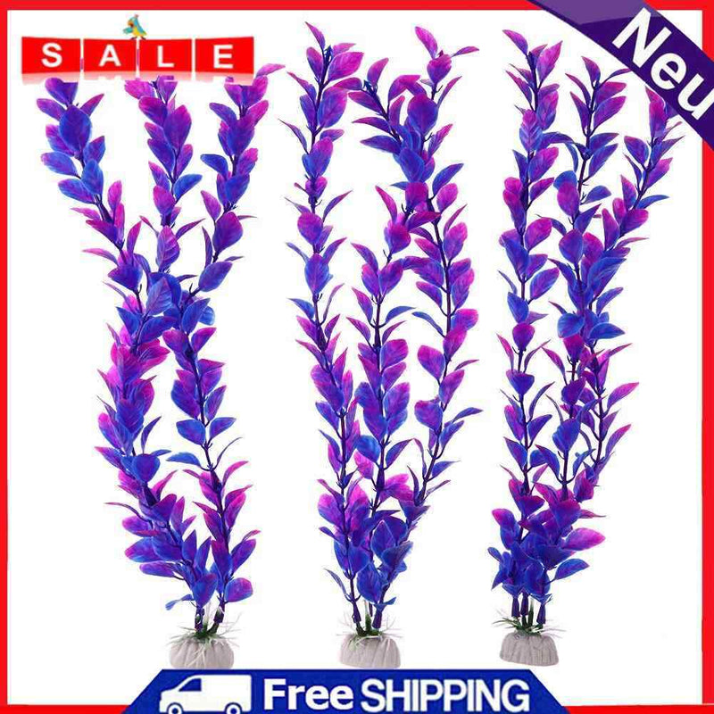 3pcs Underwater Artificial Aquatic Plant Ornaments Simulation Aquarium Fish Tan