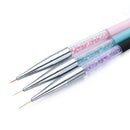 Handle UV Gel Brush Manicure Painting Drawing Lines Grid Stripe Nail Liner Pen