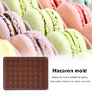 48 Holes Silicone Macaron Mold Non Stick DIY Fondant Pastry Baking Mat (B) Newly