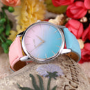 Women Casual Candy Color Leather Belt 2-Color Strap Student Watch (1 Newly