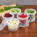 Kitchen Box Food Drain Box Fresh Box Chopped Green K Garli c Box Onion U F5T5