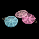 Portable Organizer Pill Round Box 7 Slot Health Pill Box Case Medicine Drug