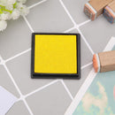 Fingerprint Square Stamp Inkpad for DIY Scrapbook Card Making Craft (Yellow