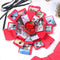 3pcs Explosion Box Hexagonal DIY Photo Album Scrapbooking Box Gift (Red)
