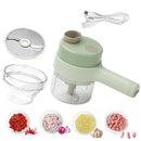 Handheld Electric Vegetable Cutter Garlic Press and Slicer NEW_