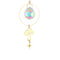 #A Crystal Wind Chime Prism Windbell Mushroom Butterfly Dragonfly Hanging Orname