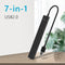 USB 2.0/3.0 HUB Adapter Multi USB Splitter 7-Port USB Expander for PC Computer