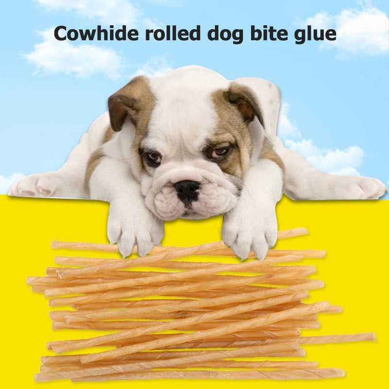20pcs Dog Molar Chew Sticks Puppy Cowhide Safety Pets Cleaning Teeth Toys Newly