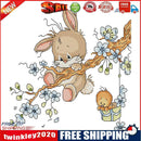 Part Embroidery Naughty Rabbit Printed Cross Stitch 14CT Cotton Needlework