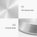Seafood Frying Pot Stainless Steel Double Ear Fruit Plate Container Cooking Tool