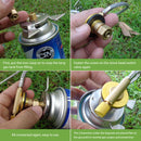 Rotatable Camping Stove Converter Outdoor Long Flat Gas Tank Connector Adap