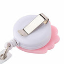Key Ring Exhibition Chest Cards Shell Shape Lanyards Badge Holder Retractable