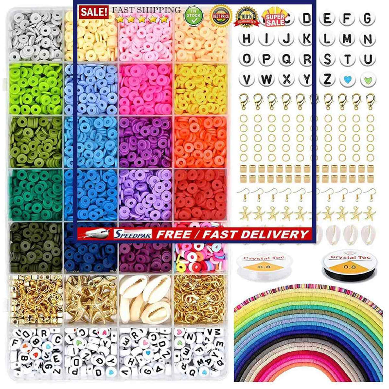 Bracelet Making Beads Kit DIY Jewelry Making Kit for Bracelet Necklace Earr