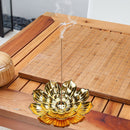 Sandalwood Incense Stick Lotus Censer Buddha Yoga Nasturtium Line Holder Plate