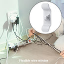4pcs Kitchen Appliances Cable Holder Clip Management Cord Wrapper (White)