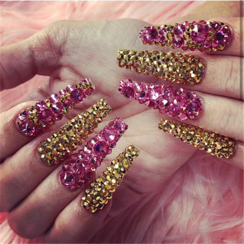 Decoration Rhinestones Set With Nail Drill Pen Nail Accessories UV Gel Manicure