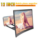 12"" Curved Mobile Phone Screen Amplifier Rack Movie Video Amplifying Holder