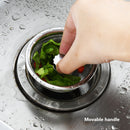 Stainless Steel Kitchen Water Sink Filter Washbasin Drain Hair Catcher Bath Plug