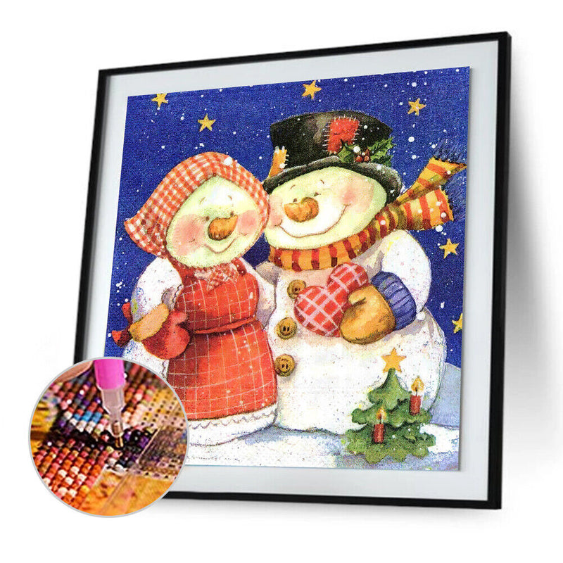 Diamond Painting 5D DIY Snowman Full Round Drill Rhinestone Picture Kit