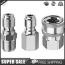 3pcs/set Stainless Steel 3/8 Quick Disconnect NPT Pressure Washer Adapters