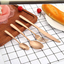 8pcs Stainless Steel Tableware Chopsticks Spoon Fork Knifes Outdoor Cutlery Set
