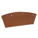 PU Leather Catcher Box Car Seat Slit Storage Pocket (Brown)