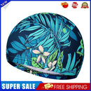 Swimming Caps Women Men Waterproof Ear Hair Protection Swim Hat (Green)