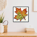 Cross Stitch Kit 14CT Stamp DIY Leaves Ecological Cotton Needlework (J194)