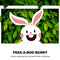 Fence Peeker - Easter Bunny Peeking Fence Signs for Patio Wall Holiday Craft