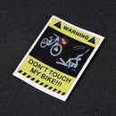 4pcs Bicycle Reflective Stickers Do Not Touch My Bike MTB Frame Stickers
