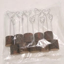 10pcs Wedding Photo Wooden Heart Seat Clips Table Card Picture Holder Party Prop