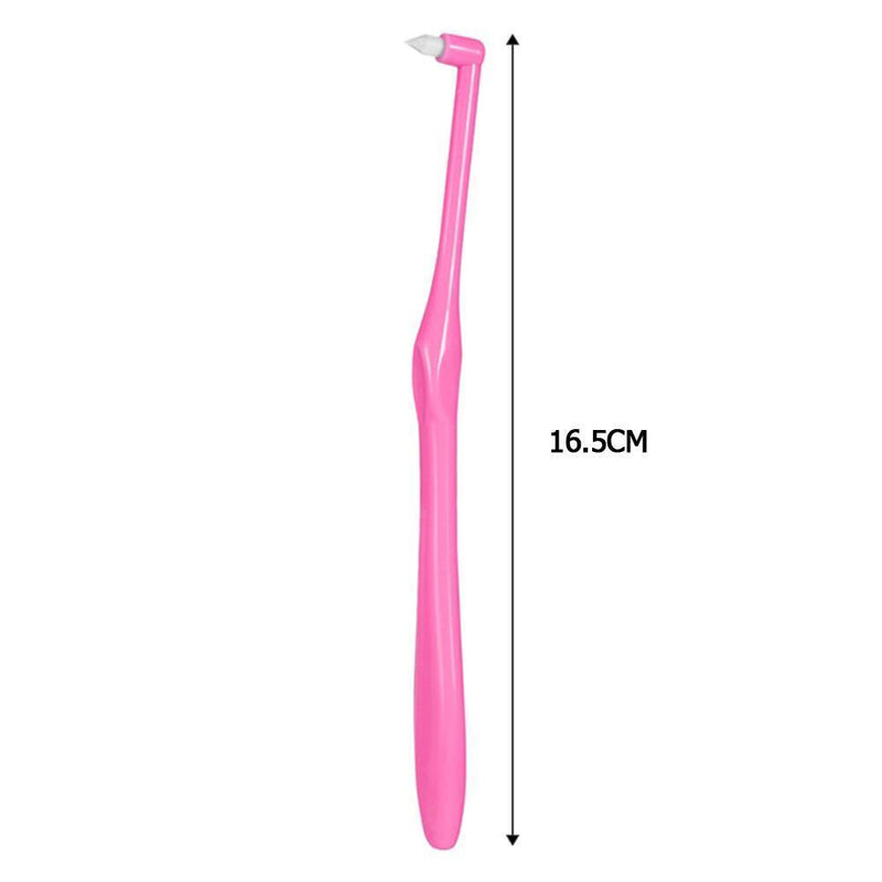 Orthodontic Interdental Brush Cleaning Soft Toothbrush Oral Care (Pink)
