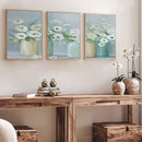 3 Panels Vase Oil Paint By Numbers Kits DIY Craft Coloring Drawing Home Decor