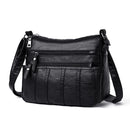 Fashion Solid Color Shoulder Messenger Bags Women PU Leather Crossbody Handbags