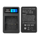 BP-511/511A LCD Display 2A Dual Port USB Battery Charger for Canon Camera