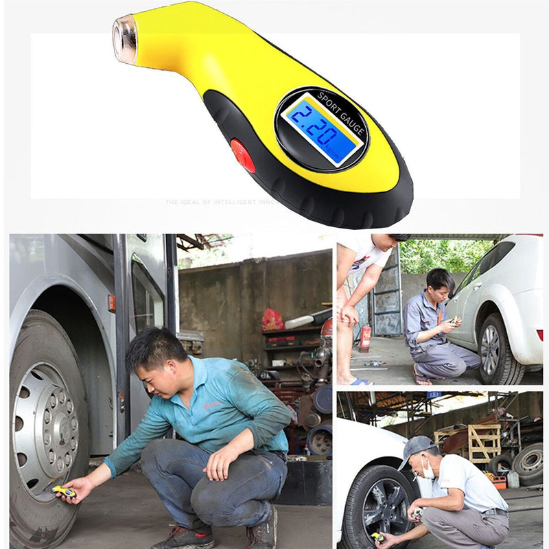 Electronic Monitor System Pneumatic Tester Lcd Barometer Tire Pressure