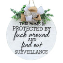 Welcome Door Sign Porch Wall Hanging Bow Greenery Home Crafts Pendant Decor.