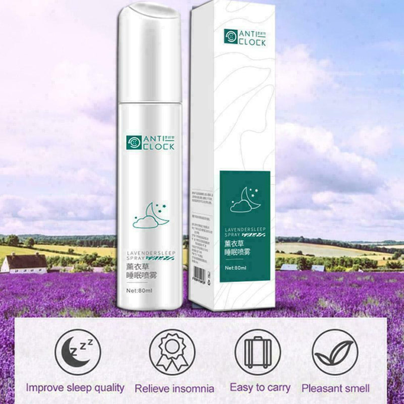Sleep well lavender pillow mist spray stress relaxation 80ml aid B9C5 sleep S6D4
